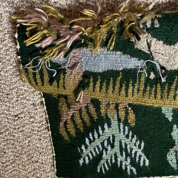 Handcrafted Tapestry with Forest Animals handmade rug wall hanging - Picture 12 of 15